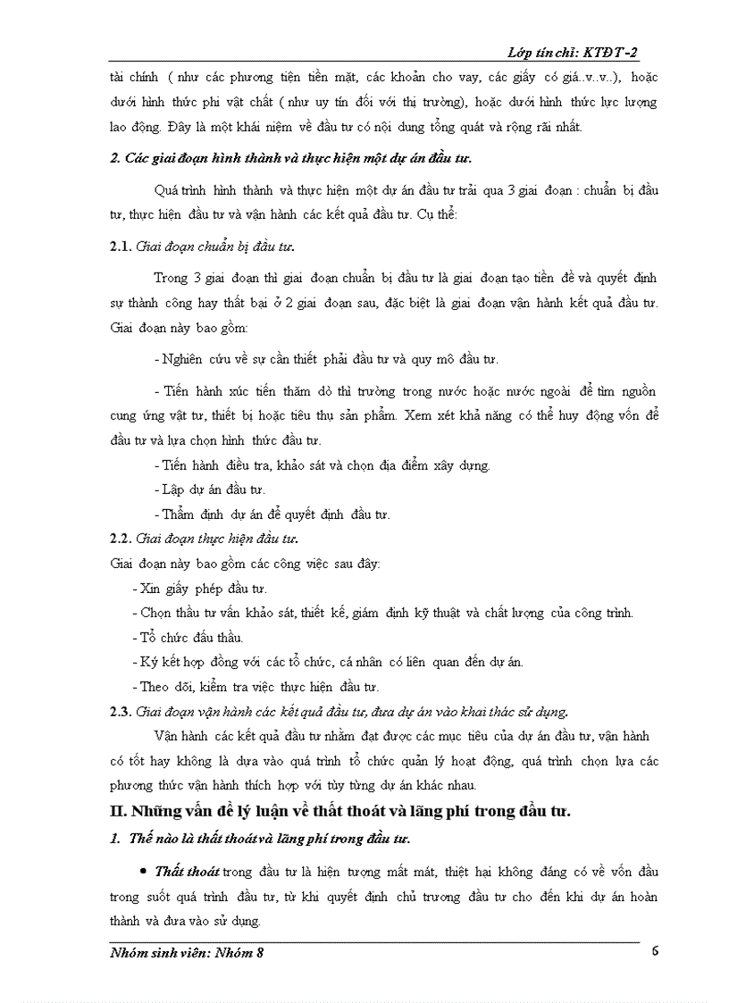 image for page Thất thoát và lãng phí trong đầu tư Thực trạng và giải pháp