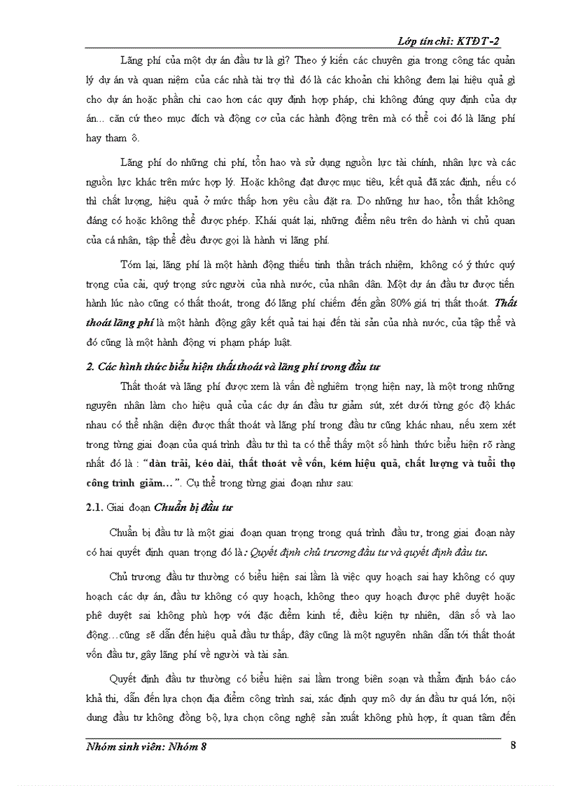 image for page Thất thoát và lãng phí trong đầu tư Thực trạng và giải pháp