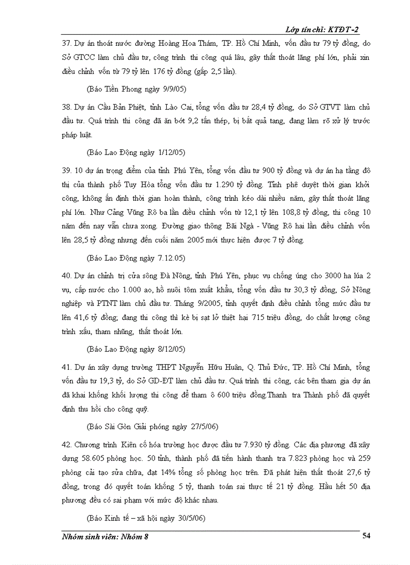 image for page Thất thoát và lãng phí trong đầu tư Thực trạng và giải pháp