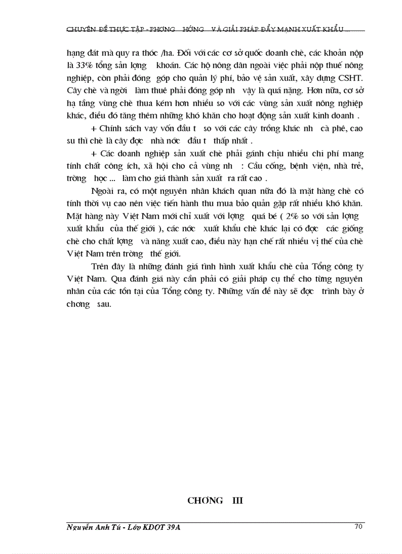 image for page Phương hướng và giải pháp nhằm đẩy mạnh hoạt động xuất khẩu chè tại Tổng Công Ty chè Việt Nam