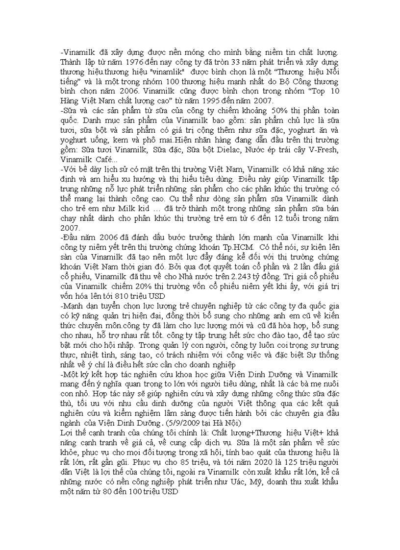 image for page Quản trị chiến lược Công Ty Sữa Vinamilk