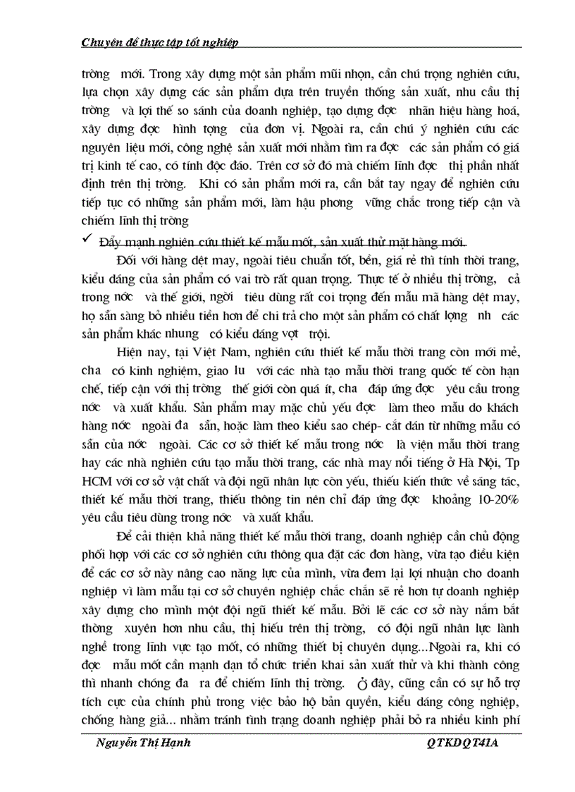 image for page Một số giải pháp chủ yếu nhằm nâng cao khả năng cạnh tranh của công ty dệt may Hà Nội