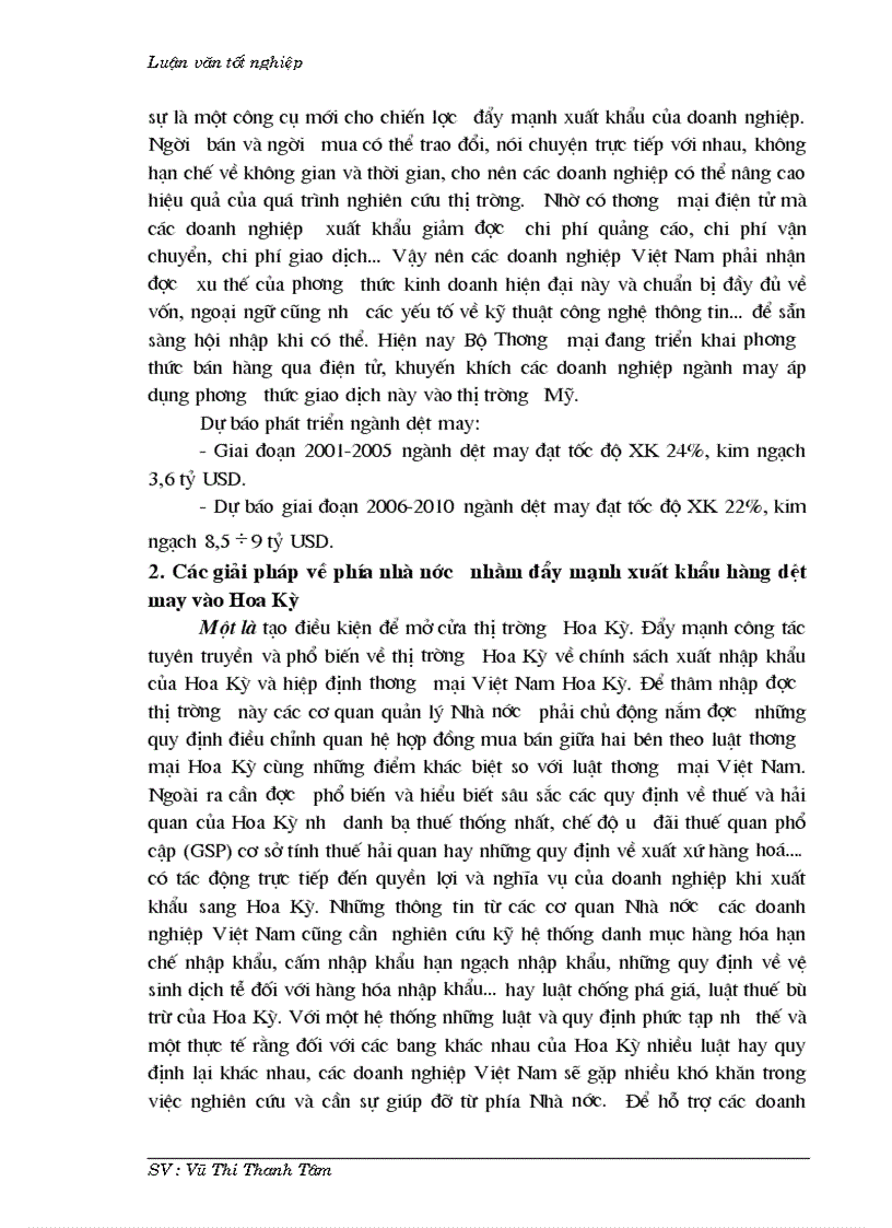 image for page Thúc đẩy xuất khẩu hàng dệt may vào thị trường Hoa Kỳ khi Việt Nam chưa gia nhập W T O và còn áp dụng hạn ngạch quota