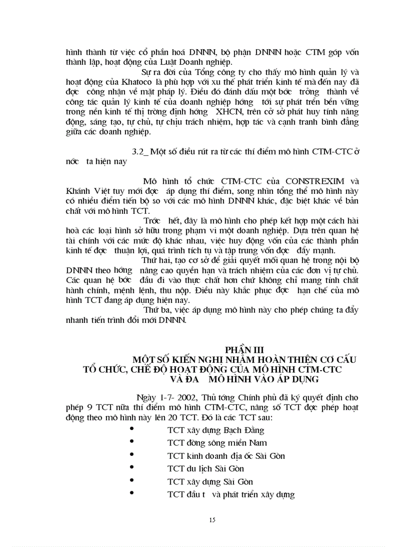 image for page Khả năng vận dụng mô hình công ty mẹ công ty con trong nền kinh tế Việt Nam