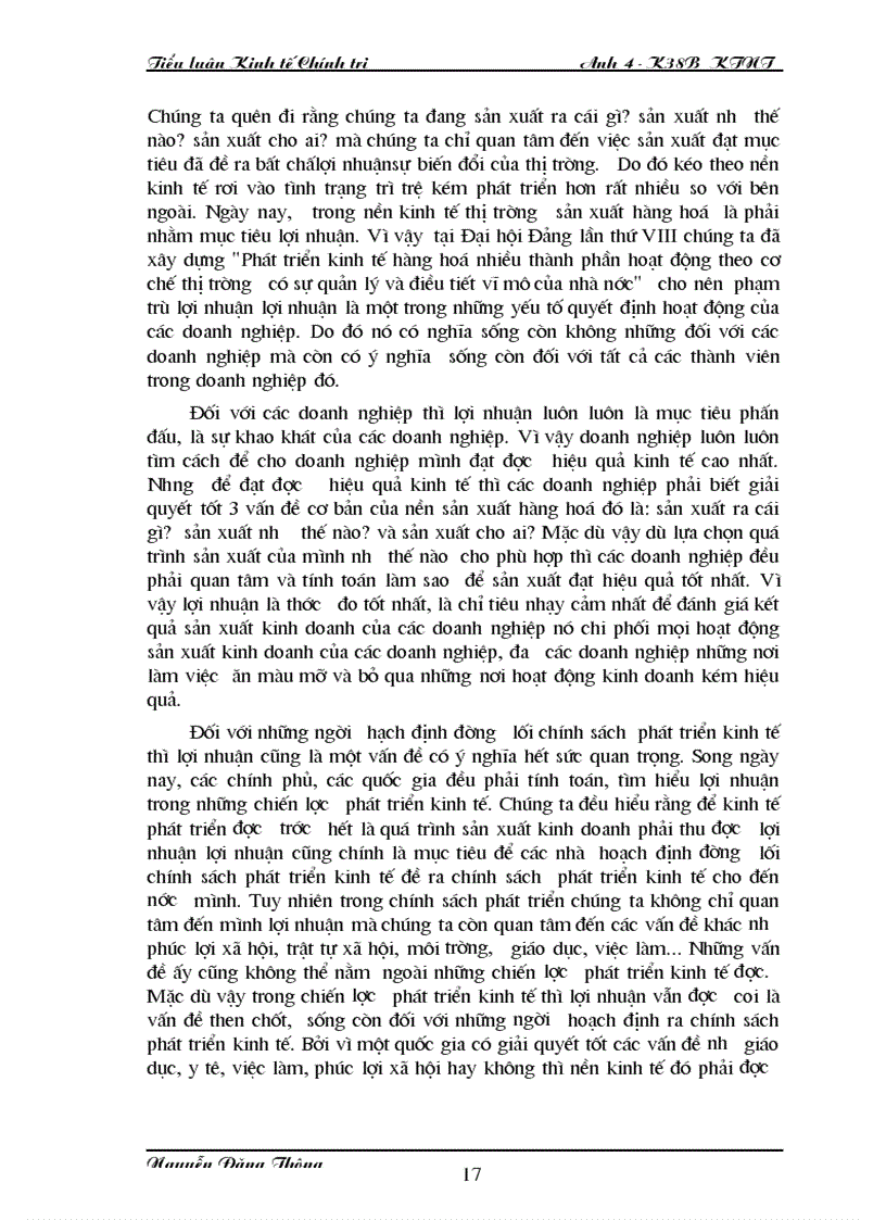 image for page Nguồn gốc bản chất của lợi nhuận trong nền kinh tế thị trường