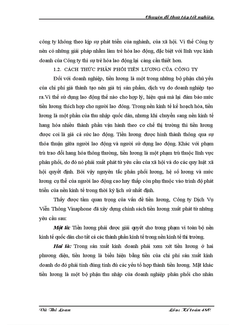 image for page Hoàn thiện kế toán tiền lương và các khoản trích theo lương tại Công ty Dịch Vụ Viễn Thông Vinaphone