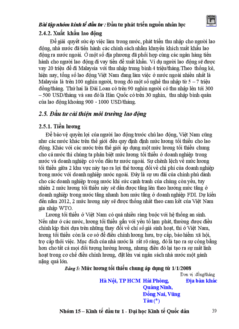 image for page Đầu tư phát triển nguồn nhân lực ở Việt Nam