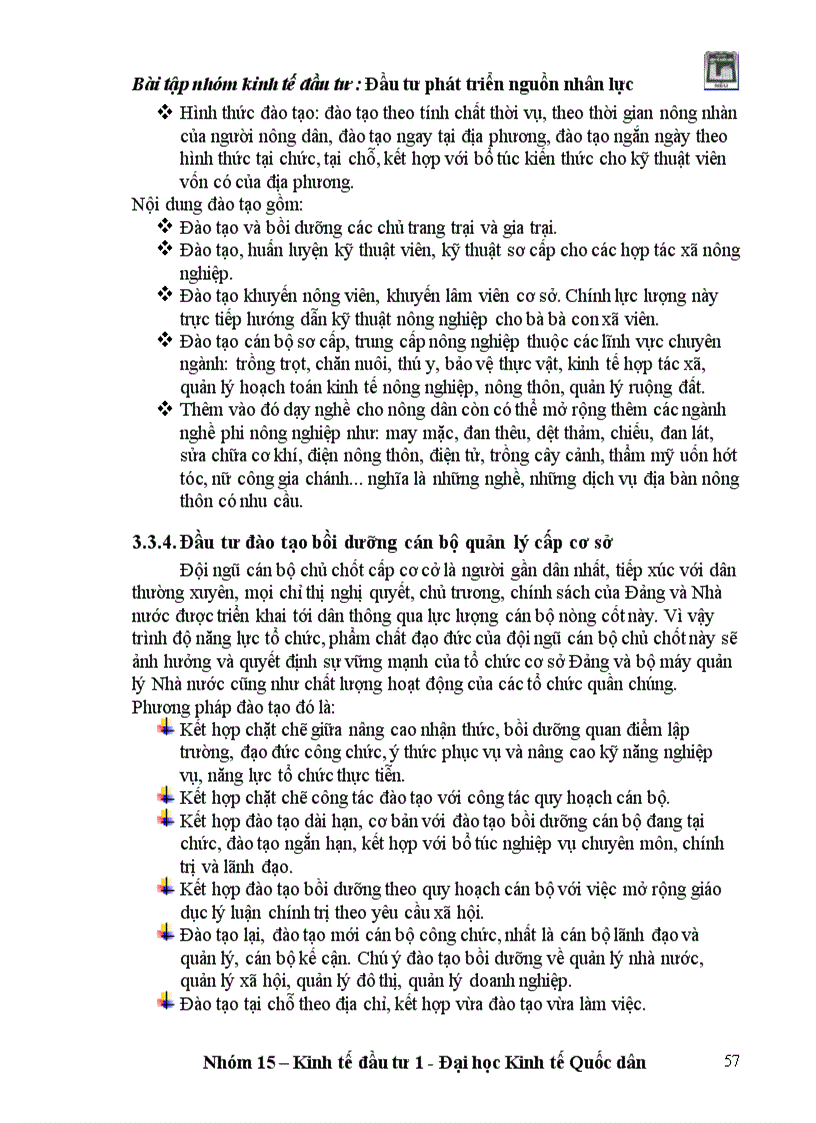 image for page Đầu tư phát triển nguồn nhân lực ở Việt Nam