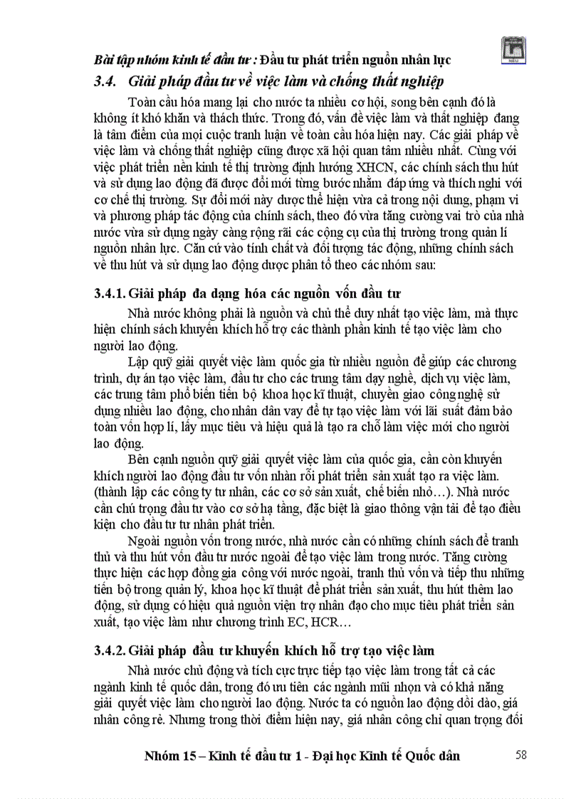 image for page Đầu tư phát triển nguồn nhân lực ở Việt Nam