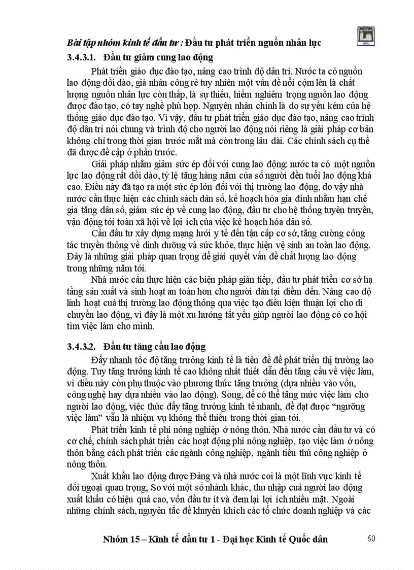 image for page Đầu tư phát triển nguồn nhân lực ở Việt Nam