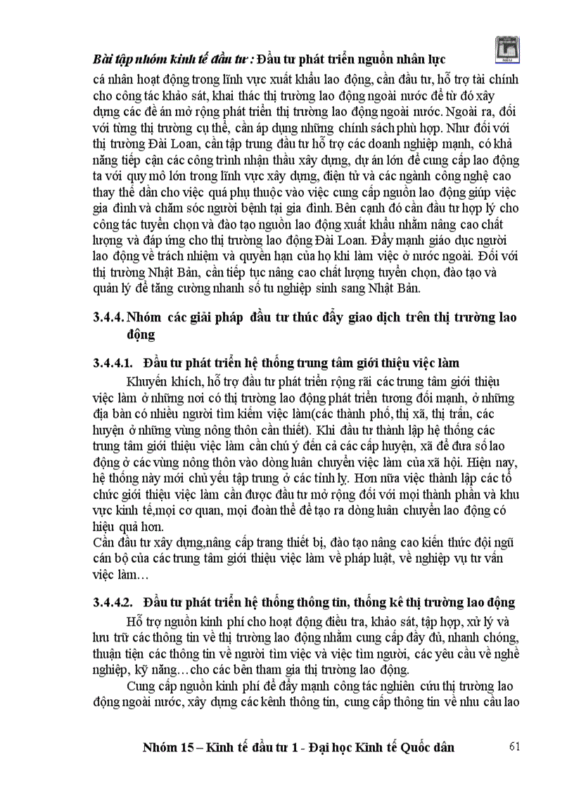 image for page Đầu tư phát triển nguồn nhân lực ở Việt Nam