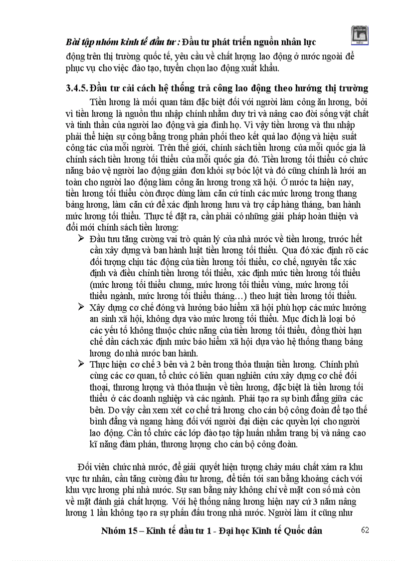 image for page Đầu tư phát triển nguồn nhân lực ở Việt Nam