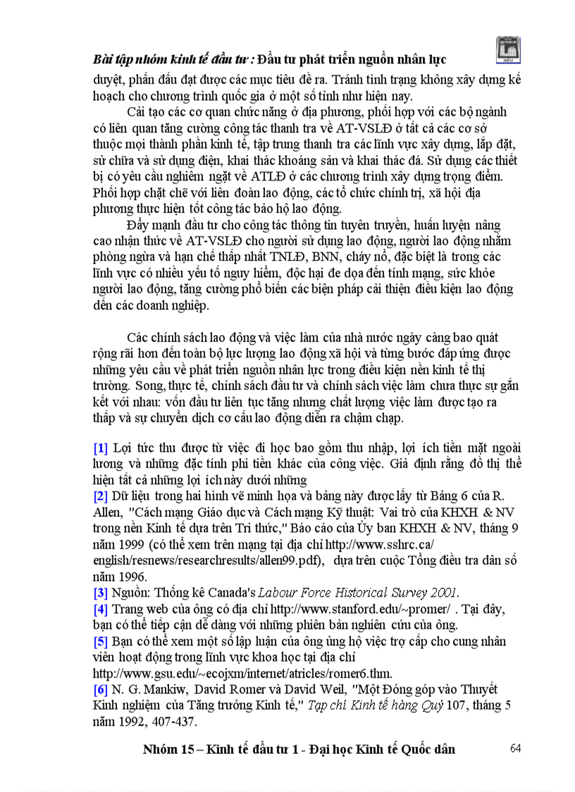 image for page Đầu tư phát triển nguồn nhân lực ở Việt Nam