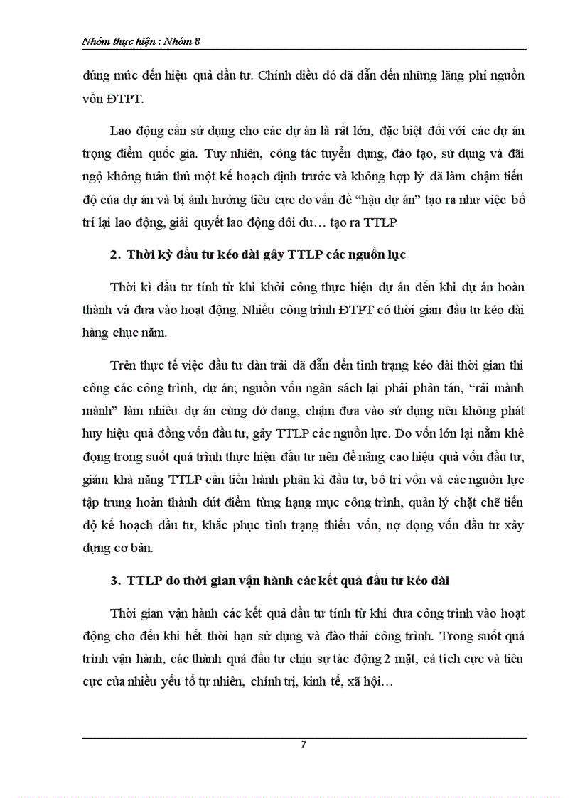 image for page Thất thoát lãng phí trong đầu tư thực trạng và giải pháp