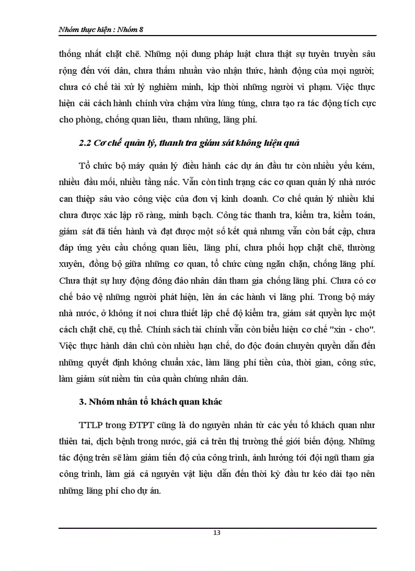 image for page Thất thoát lãng phí trong đầu tư thực trạng và giải pháp