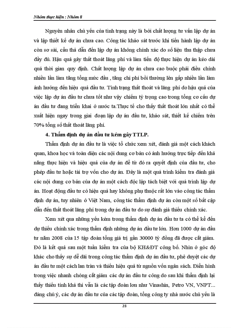 image for page Thất thoát lãng phí trong đầu tư thực trạng và giải pháp