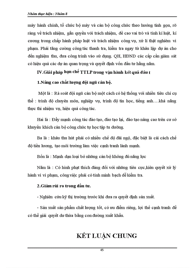 image for page Thất thoát lãng phí trong đầu tư thực trạng và giải pháp