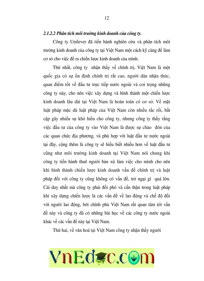 image for page Chiến lược marketing của công ty Unilever Việt Nam