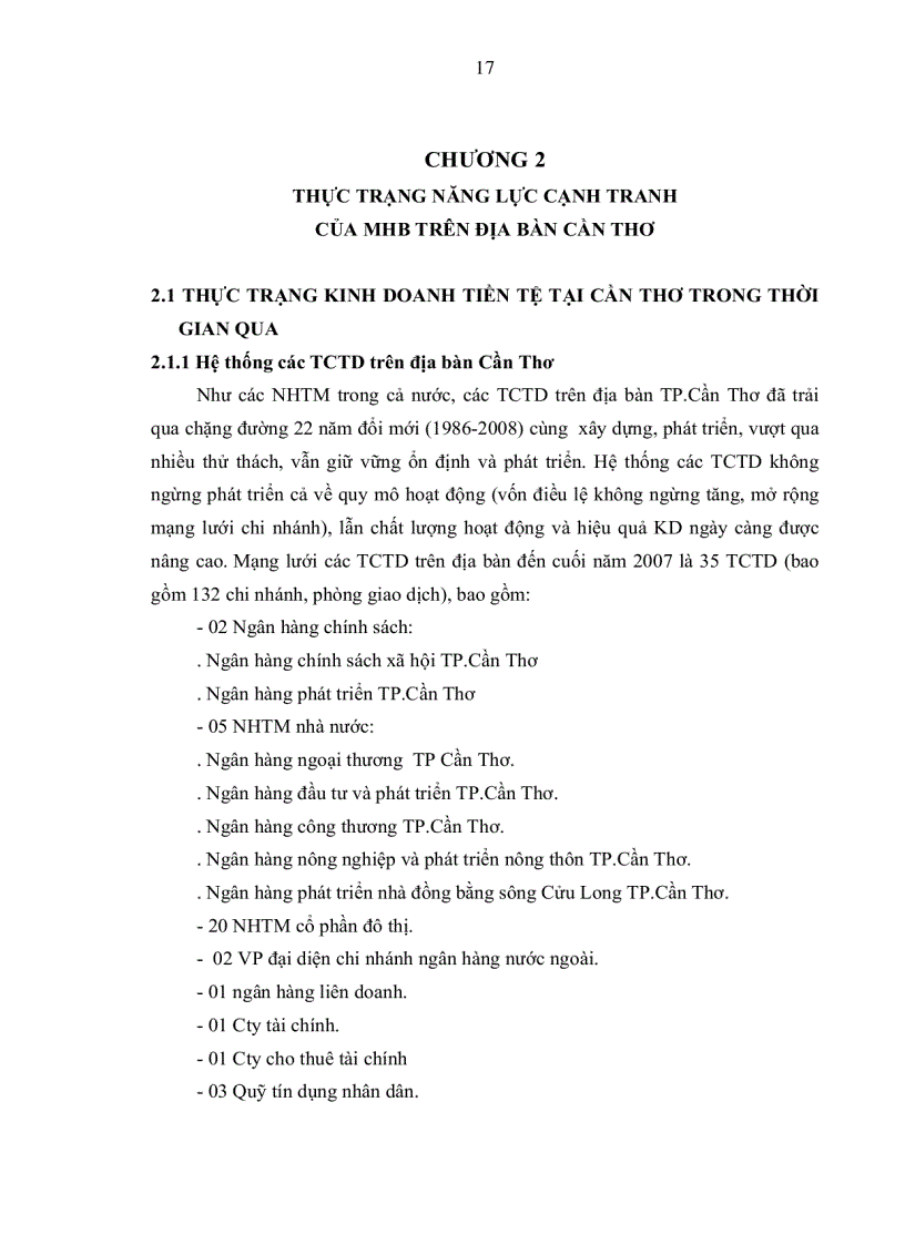 image for page Nâng cao năng lực canh tranh của Ngân hàng Phát triển nhà Đồng bằng sông Cửu Long TP Cần Thơ