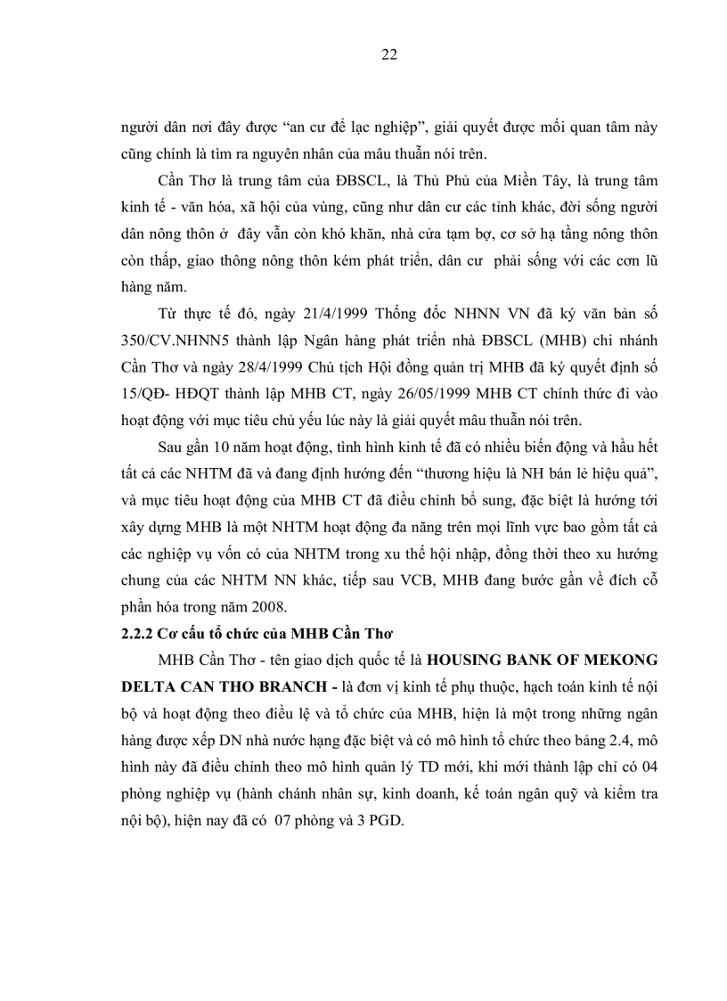 image for page Nâng cao năng lực canh tranh của Ngân hàng Phát triển nhà Đồng bằng sông Cửu Long TP Cần Thơ