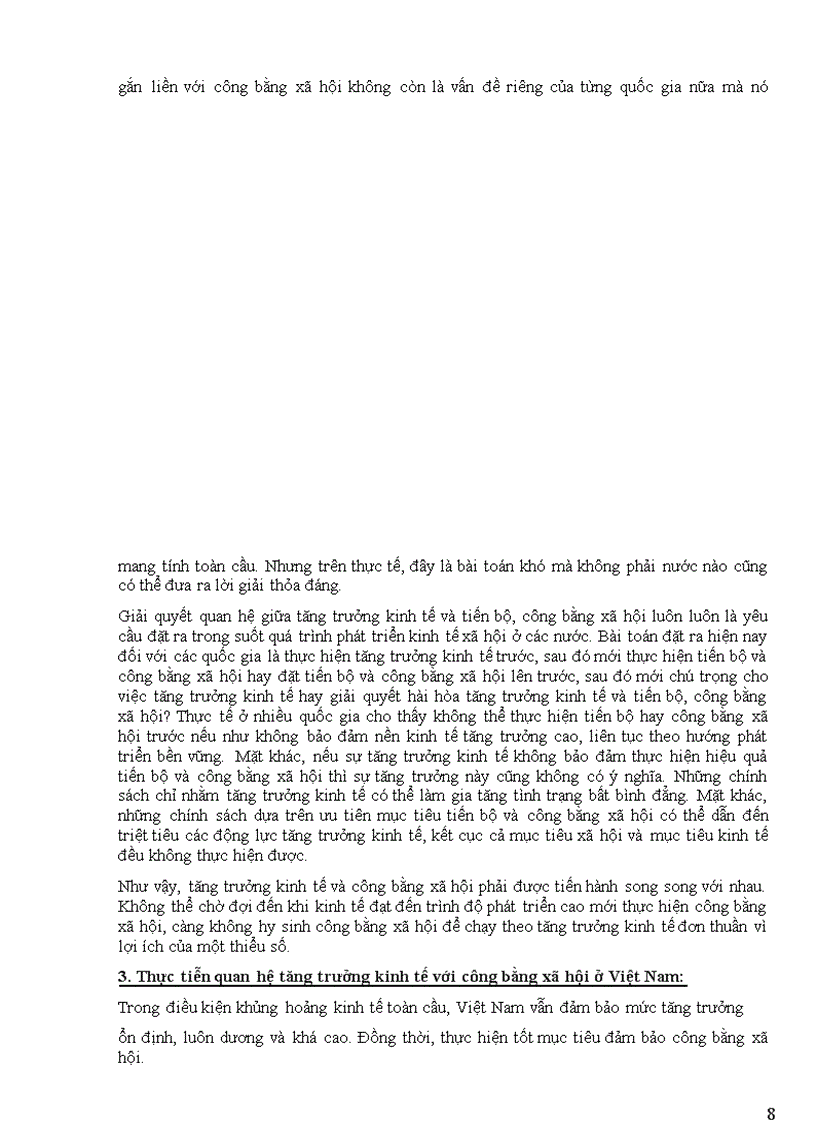 image for page Mối quan hệ giữa tăng trưởng kinh tế công bằng xã hội và bảo vệ môi trường