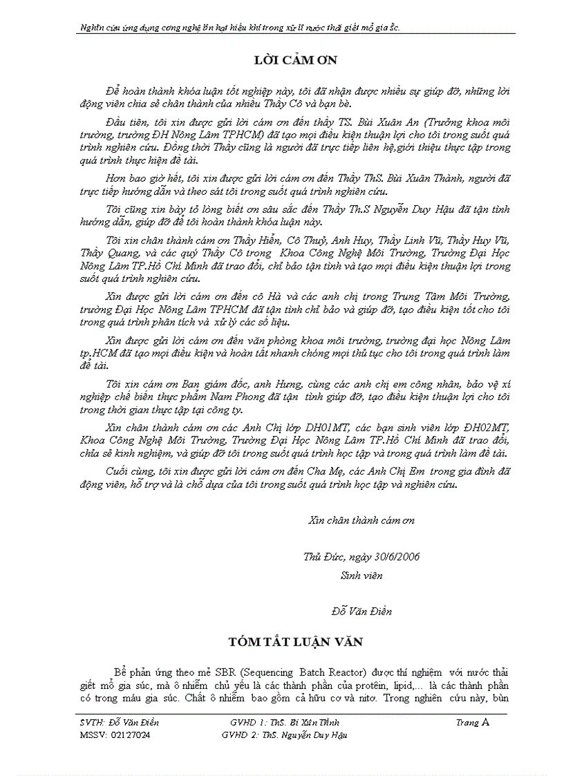 image for page Nghiên Cứu Ứng Dụng Công Nghệ Bùn Hạt Hiếu Khí Trong Xử Lý Nước Thải Giết Mổ Gia Súc