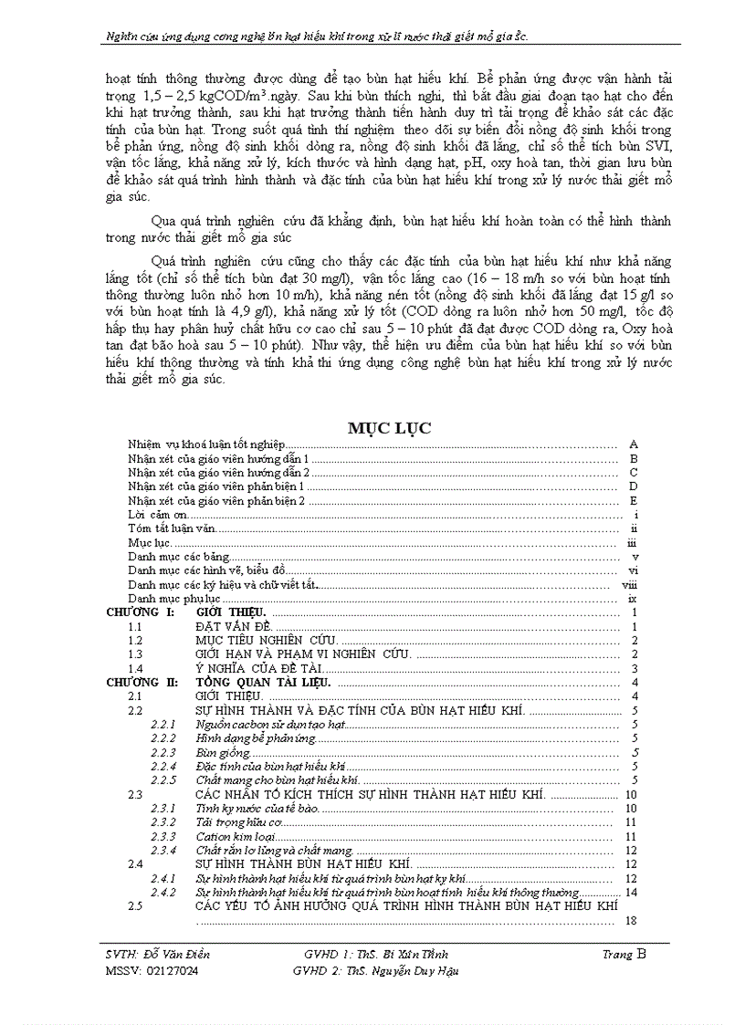 image for page Nghiên Cứu Ứng Dụng Công Nghệ Bùn Hạt Hiếu Khí Trong Xử Lý Nước Thải Giết Mổ Gia Súc