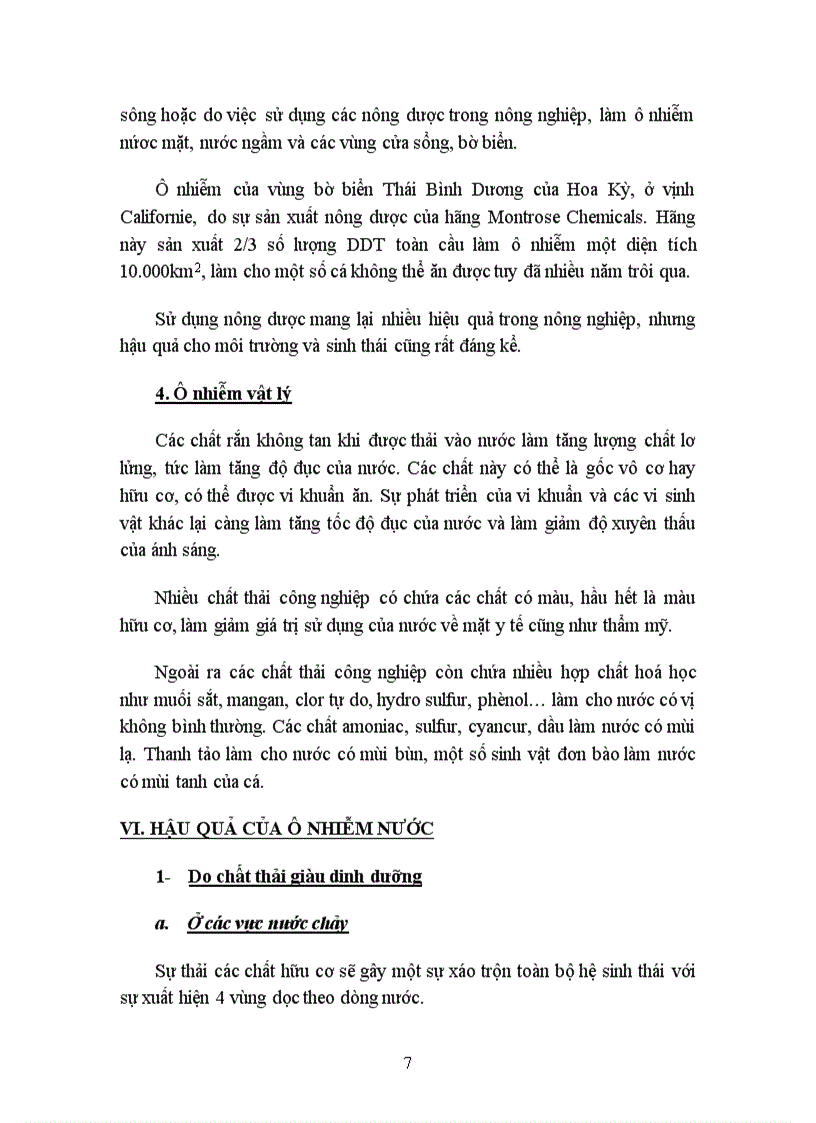 image for page Tìm hiểu về hiện tượng ô nhiễm nước