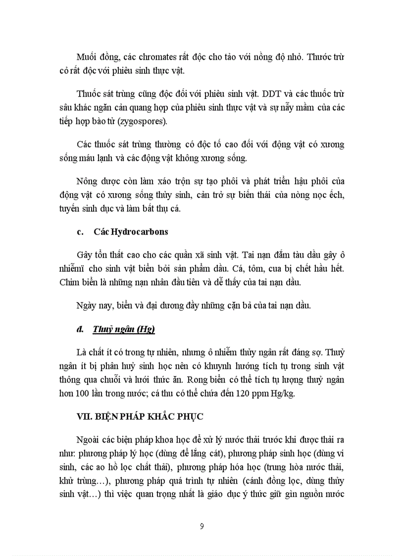 image for page Tìm hiểu về hiện tượng ô nhiễm nước