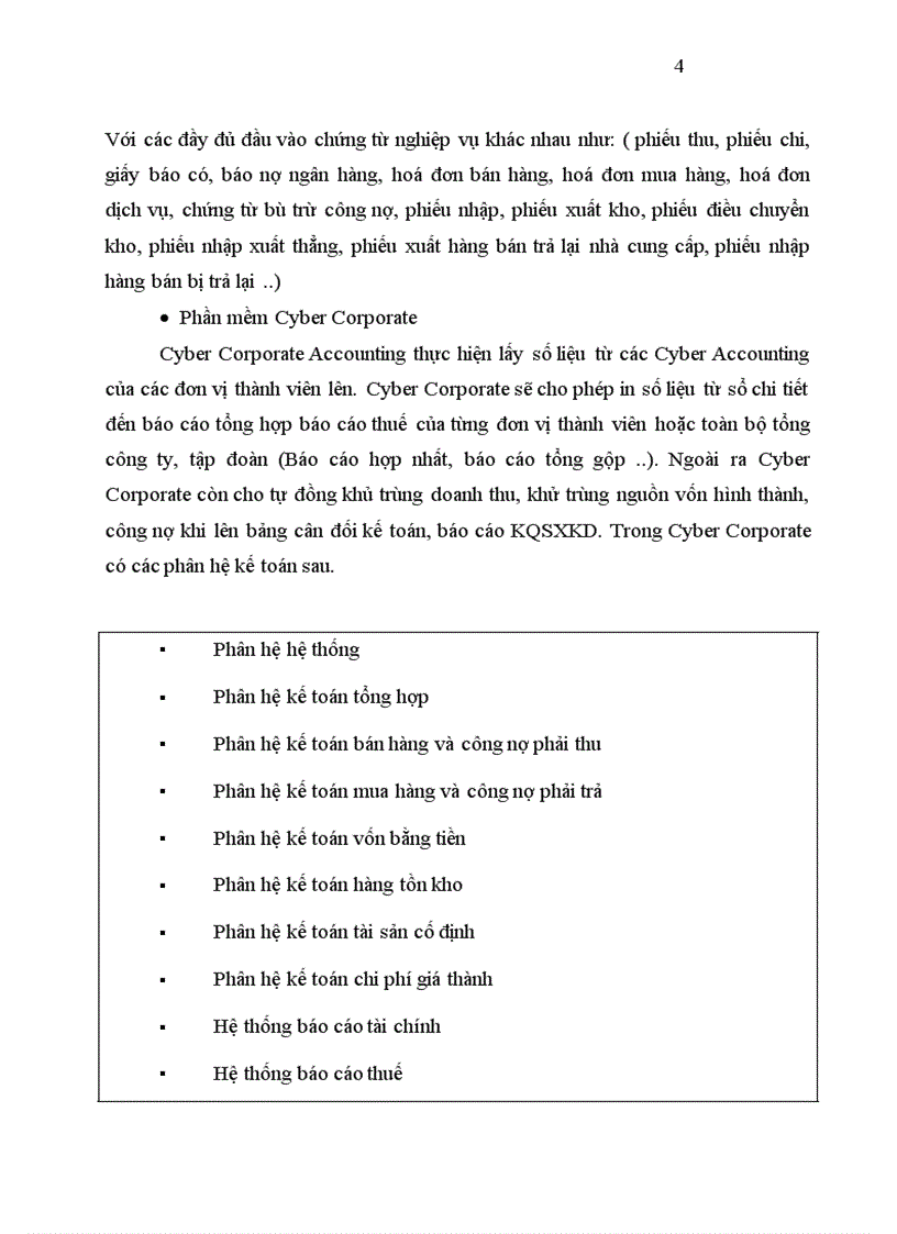 image for page Báo cáo thực tập tại Công ty CP phần mềm quản trị Doanh nghiệp Cybersoft