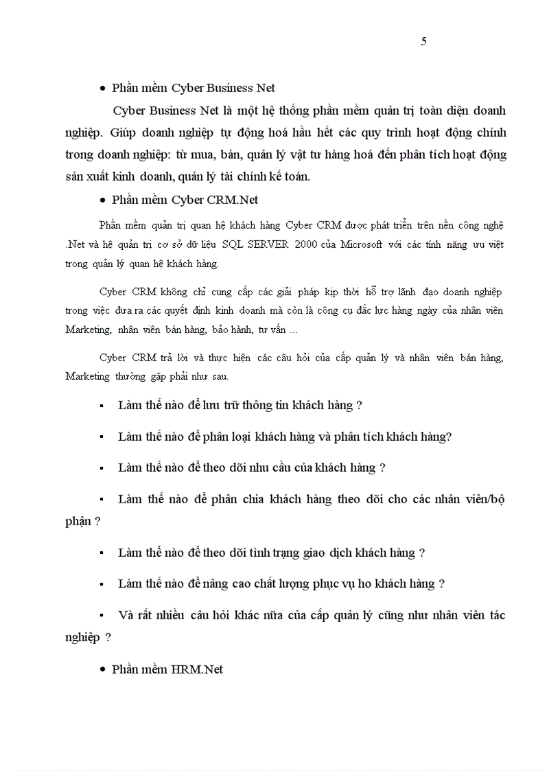 image for page Báo cáo thực tập tại Công ty CP phần mềm quản trị Doanh nghiệp Cybersoft