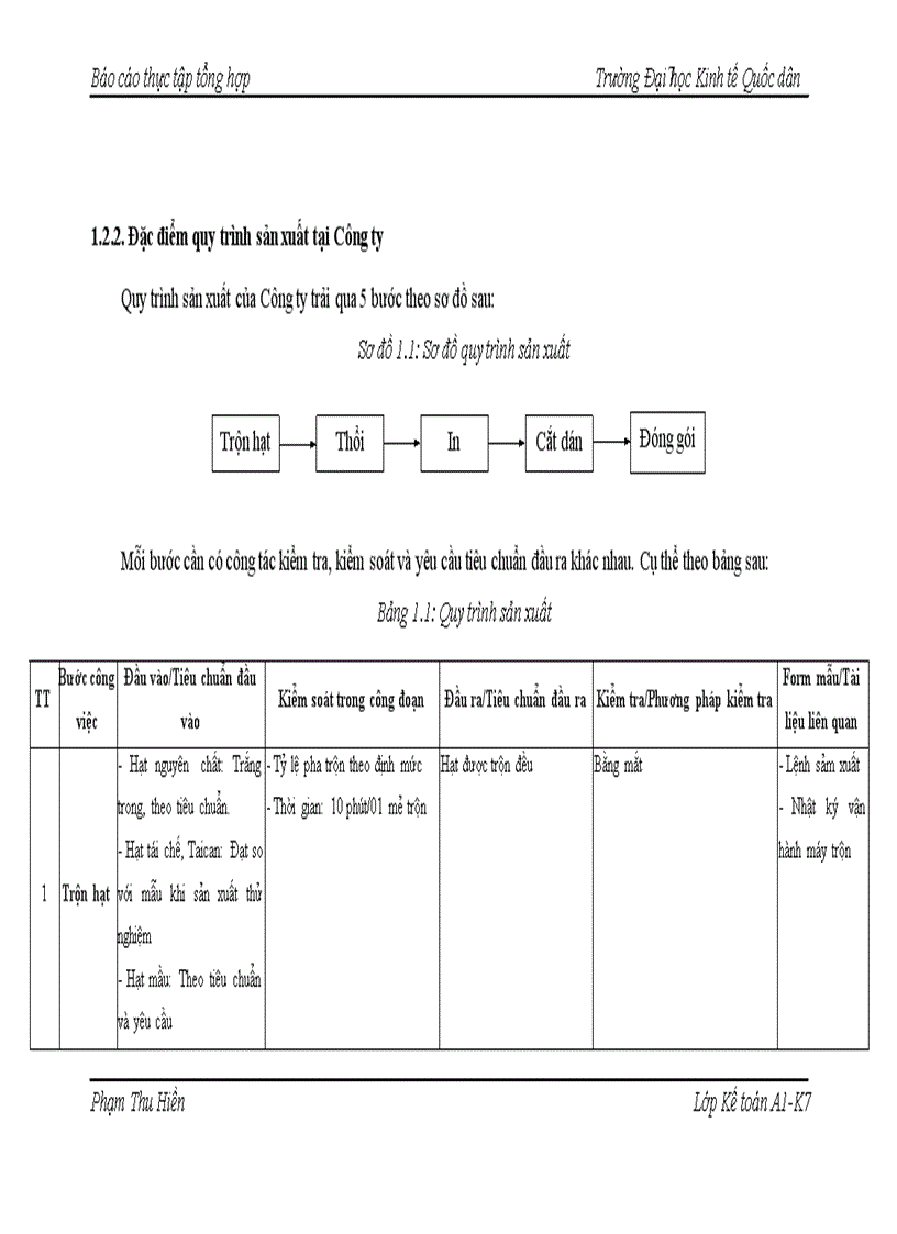 image for page Báo cáo thực tập tại Công ty CP Nhựa và Bao bì Hanel