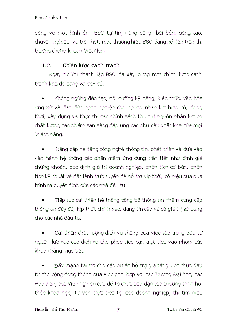 image for page Báo cáo thực tập tại Công ty chứng khoán ngân hàng NHĐT PT BIDV Việt Nam