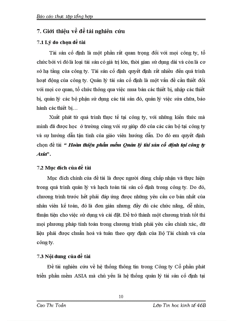 image for page Báo cáo thực tập tổng hợp tại Công ty CP phát triển phần mềm ASIA