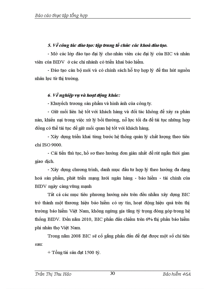 image for page Báo cáo thực tập tại Công ty bảo hiểm ngân hàng NHĐT PT BIC Việt Nam