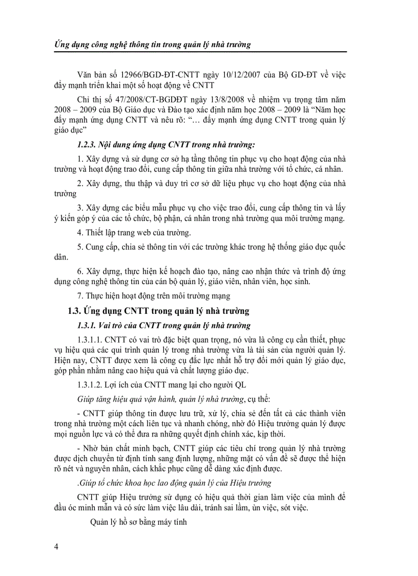 image for page Ứng dụng công nghệ thông tin trong quản lý nhà trường