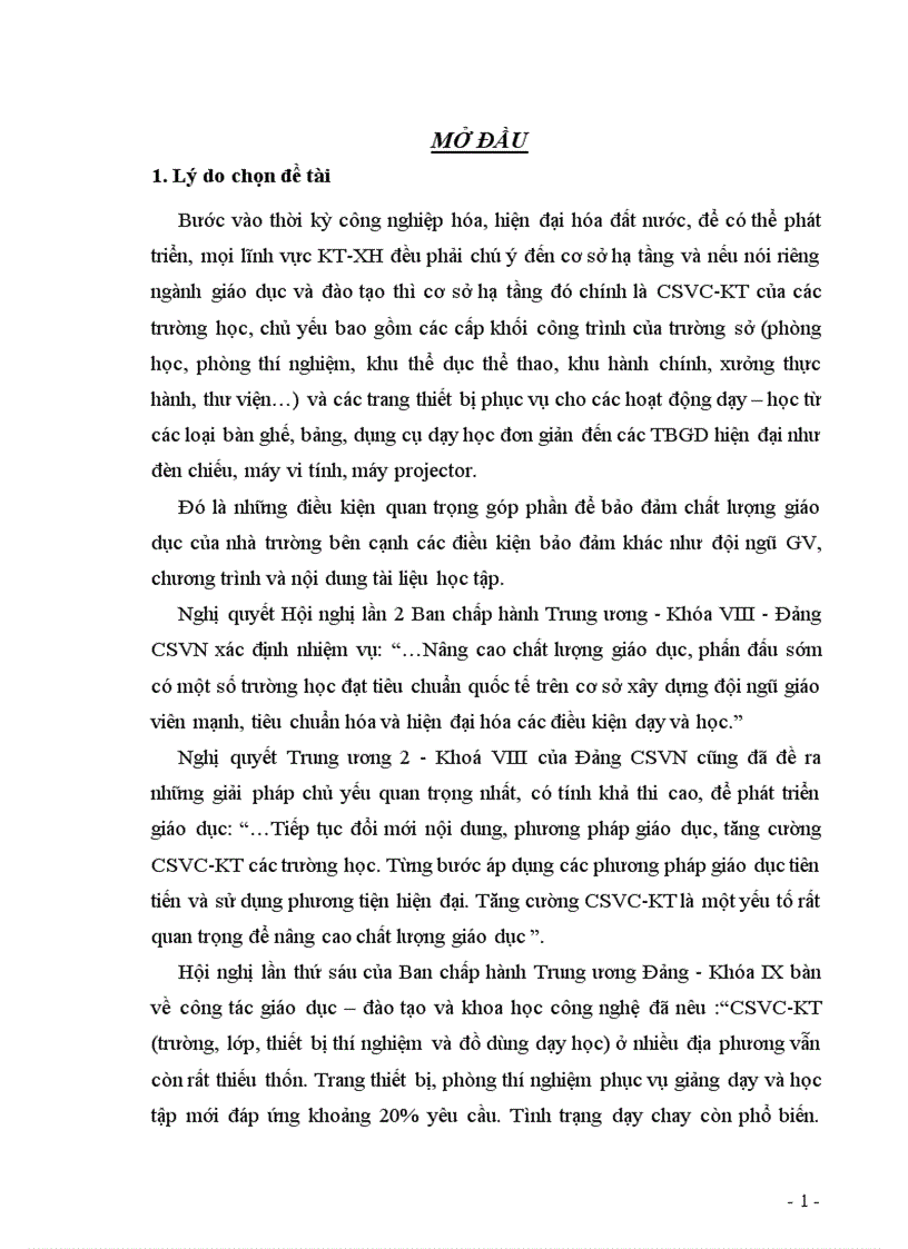 image for page Các biện pháp quản lý của hiệu trưởng nhằm nâng cao hiệu quả sử dụng CSVC KT phục vụ cho việc dạy và học ở trường THPT công lập TPHCM