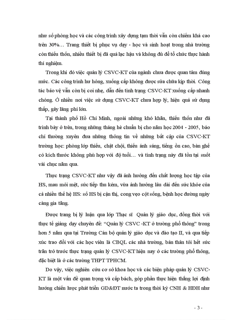 image for page Các biện pháp quản lý của hiệu trưởng nhằm nâng cao hiệu quả sử dụng CSVC KT phục vụ cho việc dạy và học ở trường THPT công lập TPHCM