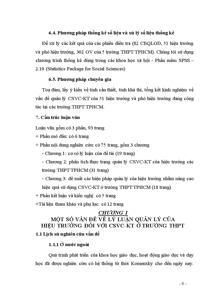 image for page Các biện pháp quản lý của hiệu trưởng nhằm nâng cao hiệu quả sử dụng CSVC KT phục vụ cho việc dạy và học ở trường THPT công lập TPHCM