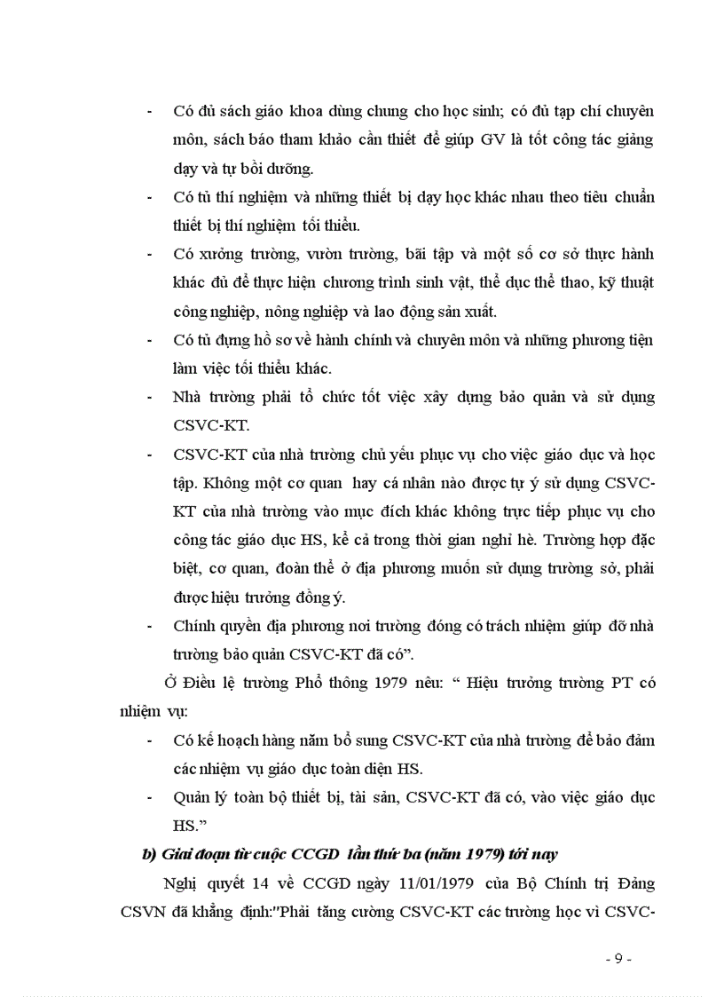 image for page Các biện pháp quản lý của hiệu trưởng nhằm nâng cao hiệu quả sử dụng CSVC KT phục vụ cho việc dạy và học ở trường THPT công lập TPHCM