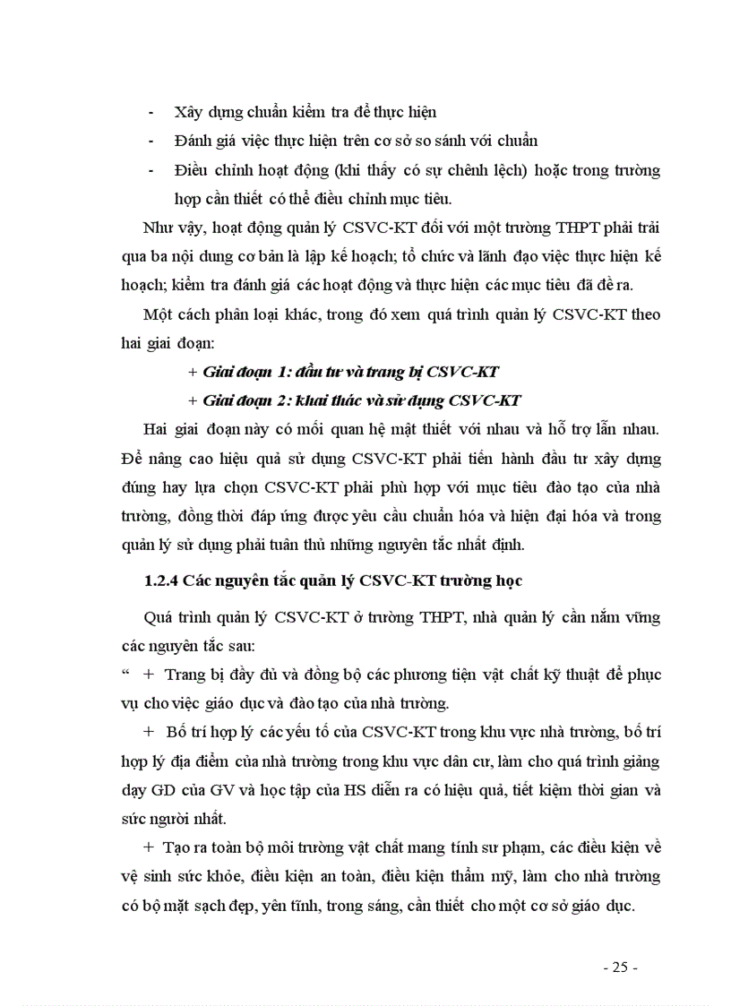 image for page Các biện pháp quản lý của hiệu trưởng nhằm nâng cao hiệu quả sử dụng CSVC KT phục vụ cho việc dạy và học ở trường THPT công lập TPHCM