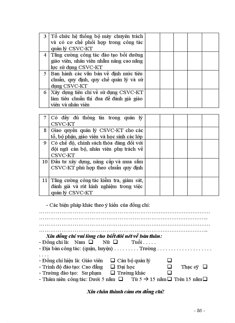 image for page Các biện pháp quản lý của hiệu trưởng nhằm nâng cao hiệu quả sử dụng CSVC KT phục vụ cho việc dạy và học ở trường THPT công lập TPHCM