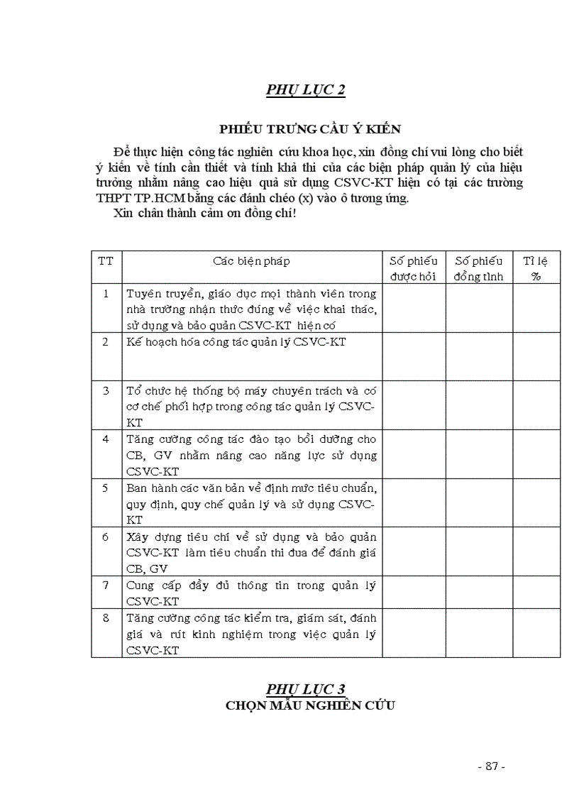 image for page Các biện pháp quản lý của hiệu trưởng nhằm nâng cao hiệu quả sử dụng CSVC KT phục vụ cho việc dạy và học ở trường THPT công lập TPHCM