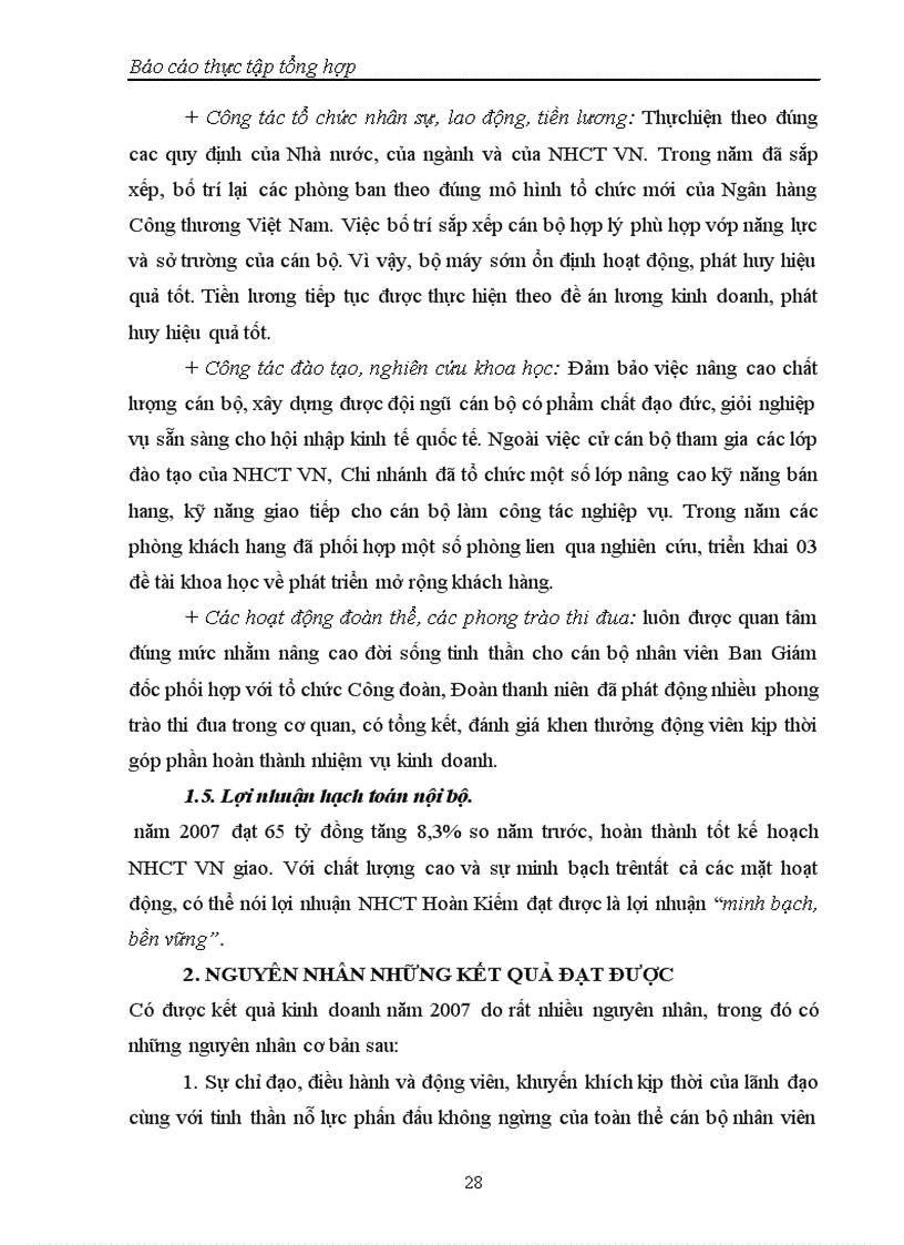 image for page Báo cáo thực tập Tại chi nhánh ngân hàng NHTMCP Công Thương VietinBank Hoàn Kiếm