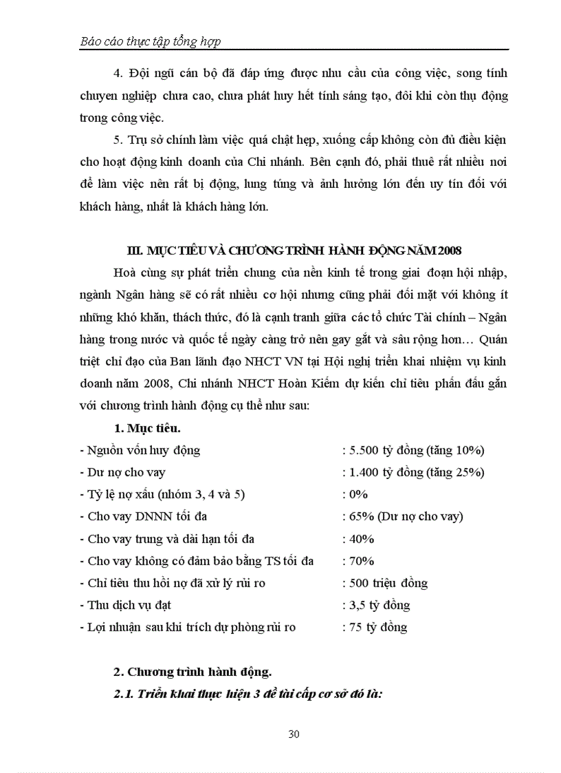 image for page Báo cáo thực tập Tại chi nhánh ngân hàng NHTMCP Công Thương VietinBank Hoàn Kiếm