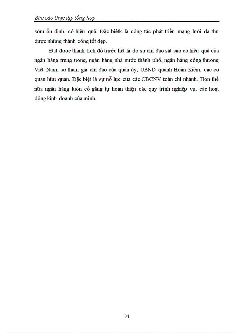 image for page Báo cáo thực tập Tại chi nhánh ngân hàng NHTMCP Công Thương VietinBank Hoàn Kiếm