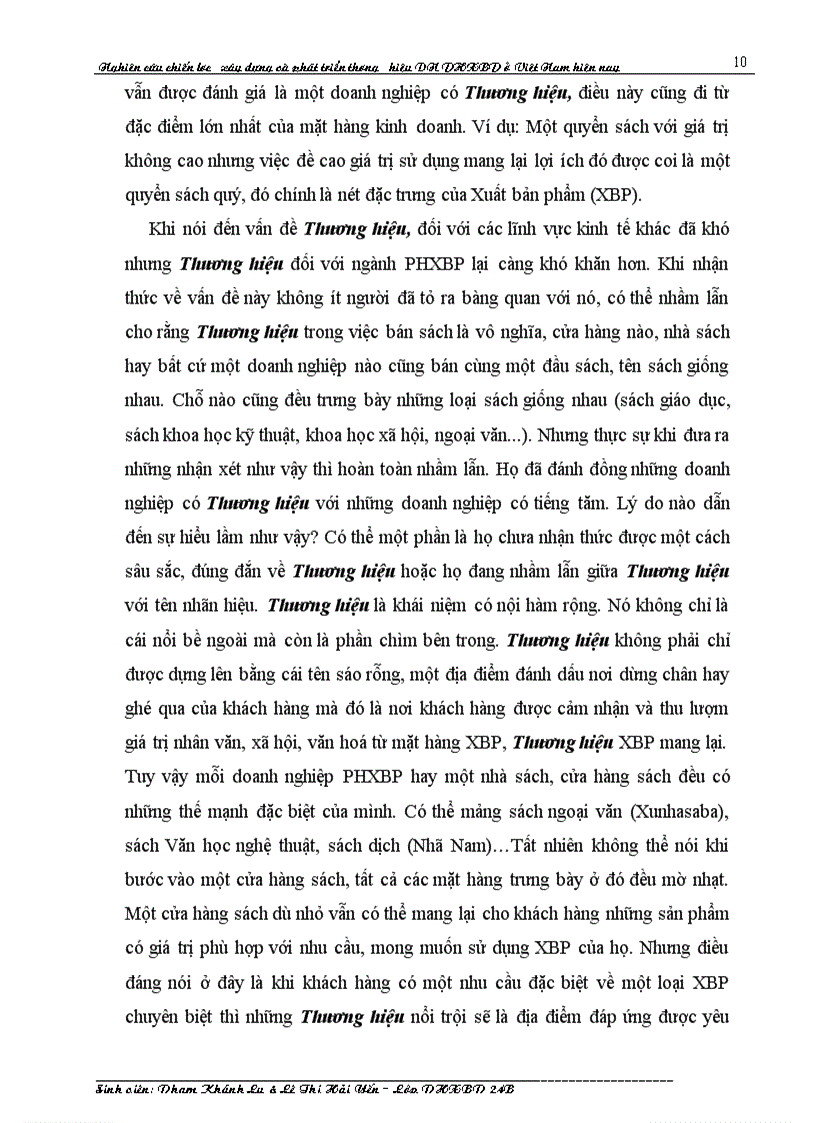 image for page Nghiên cứu chiến lược xây dựng và phát triển thương hiệu Doanh nghiệp Phát hành Xuất bản phẩm ở Việt Nam hiện nay