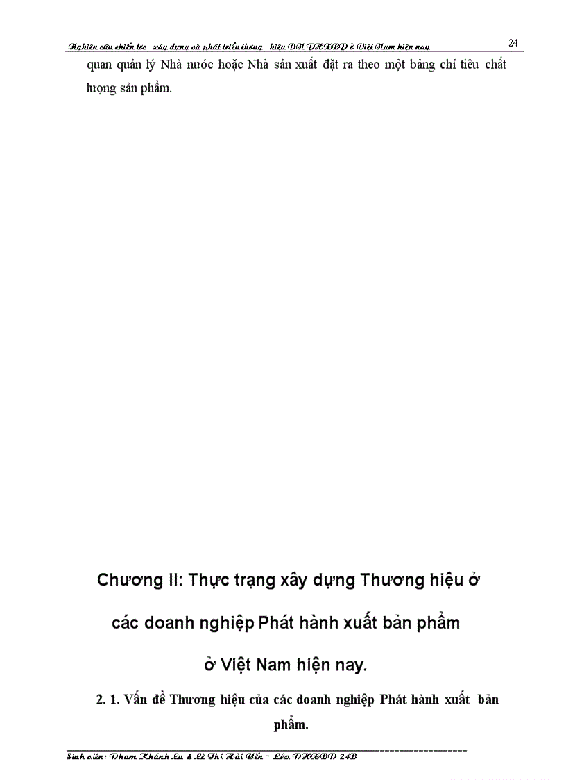 image for page Nghiên cứu chiến lược xây dựng và phát triển thương hiệu Doanh nghiệp Phát hành Xuất bản phẩm ở Việt Nam hiện nay