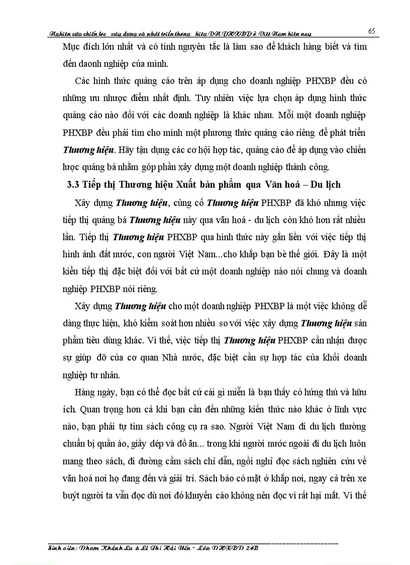 image for page Nghiên cứu chiến lược xây dựng và phát triển thương hiệu Doanh nghiệp Phát hành Xuất bản phẩm ở Việt Nam hiện nay