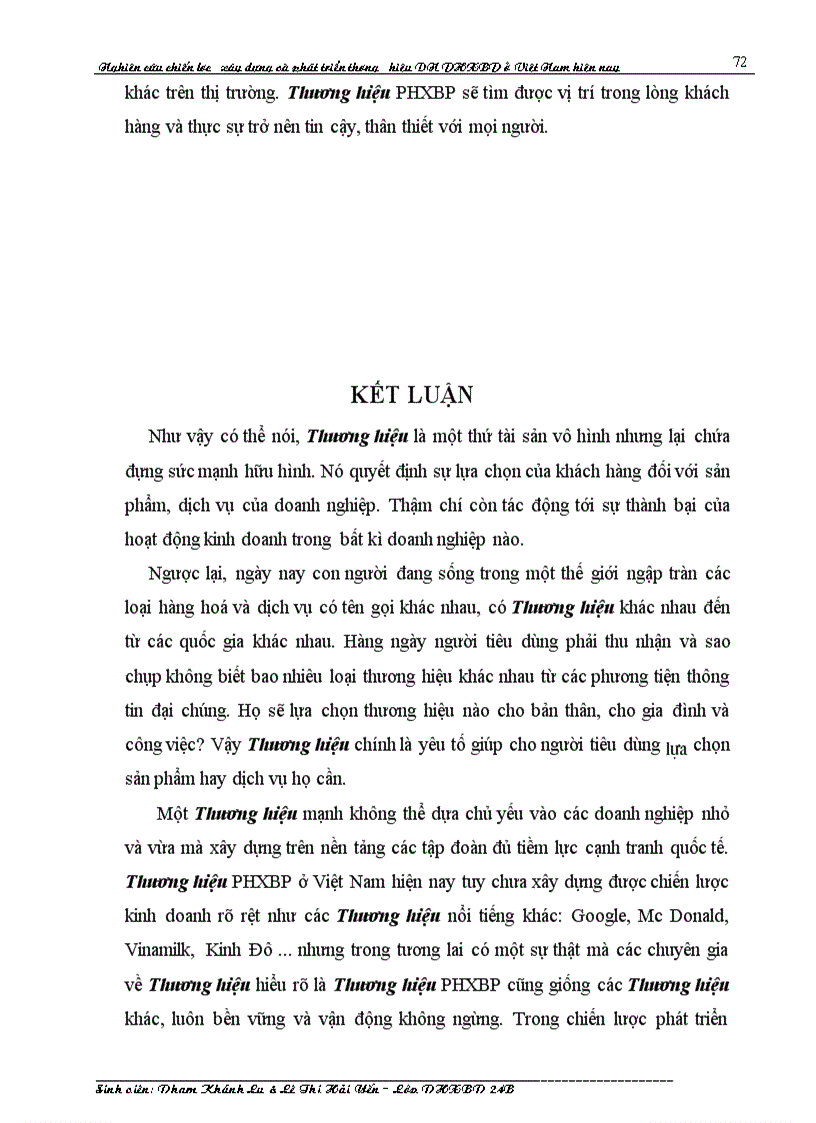 image for page Nghiên cứu chiến lược xây dựng và phát triển thương hiệu Doanh nghiệp Phát hành Xuất bản phẩm ở Việt Nam hiện nay